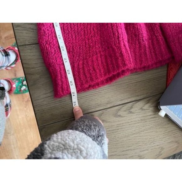 NWOT Nine West Womens Large Turtleneck Sweater Fuchsia 75% Acrylic 25% Polyester - Picture 9 of 9